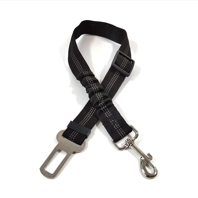 Sicherheitsleine Sicherheitsgurt Autorücksitz Hundeleine elastisch Schwarz - Image 2