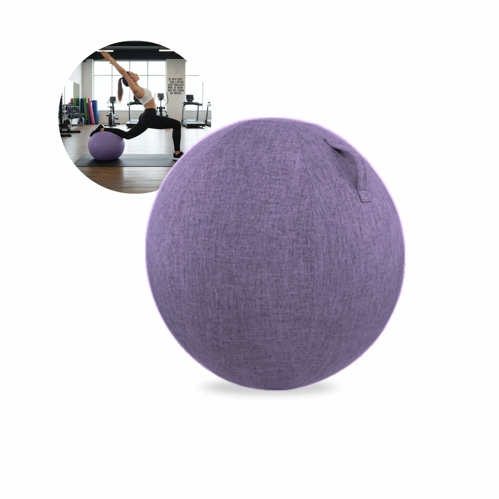 Sitzball mit Schutzhülle Gymnastikball Fitnessball Yoga-Ball