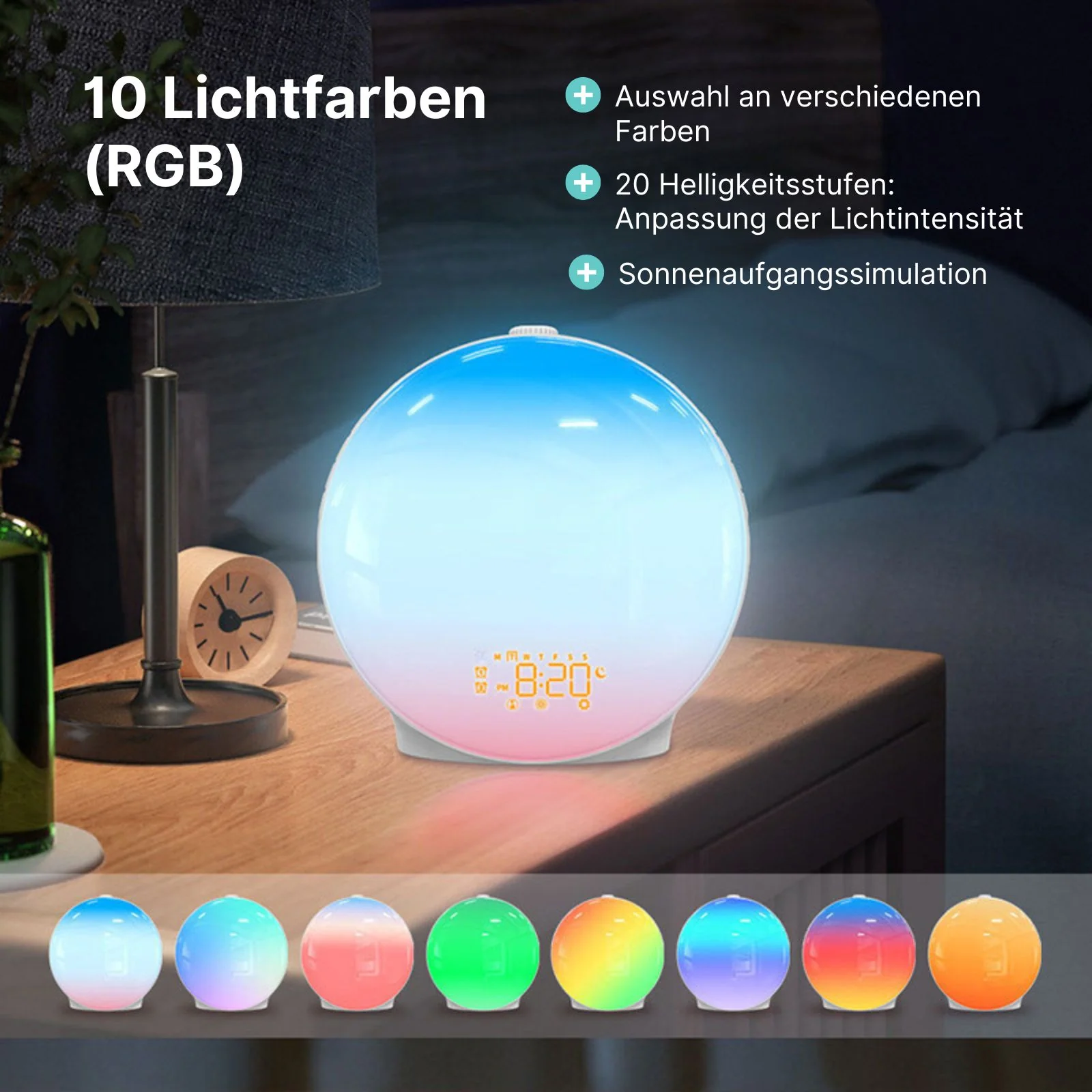 Wake-Up-Light Lichtwecker Sonnenaufgangswecker Aufwachlicht - Image 2