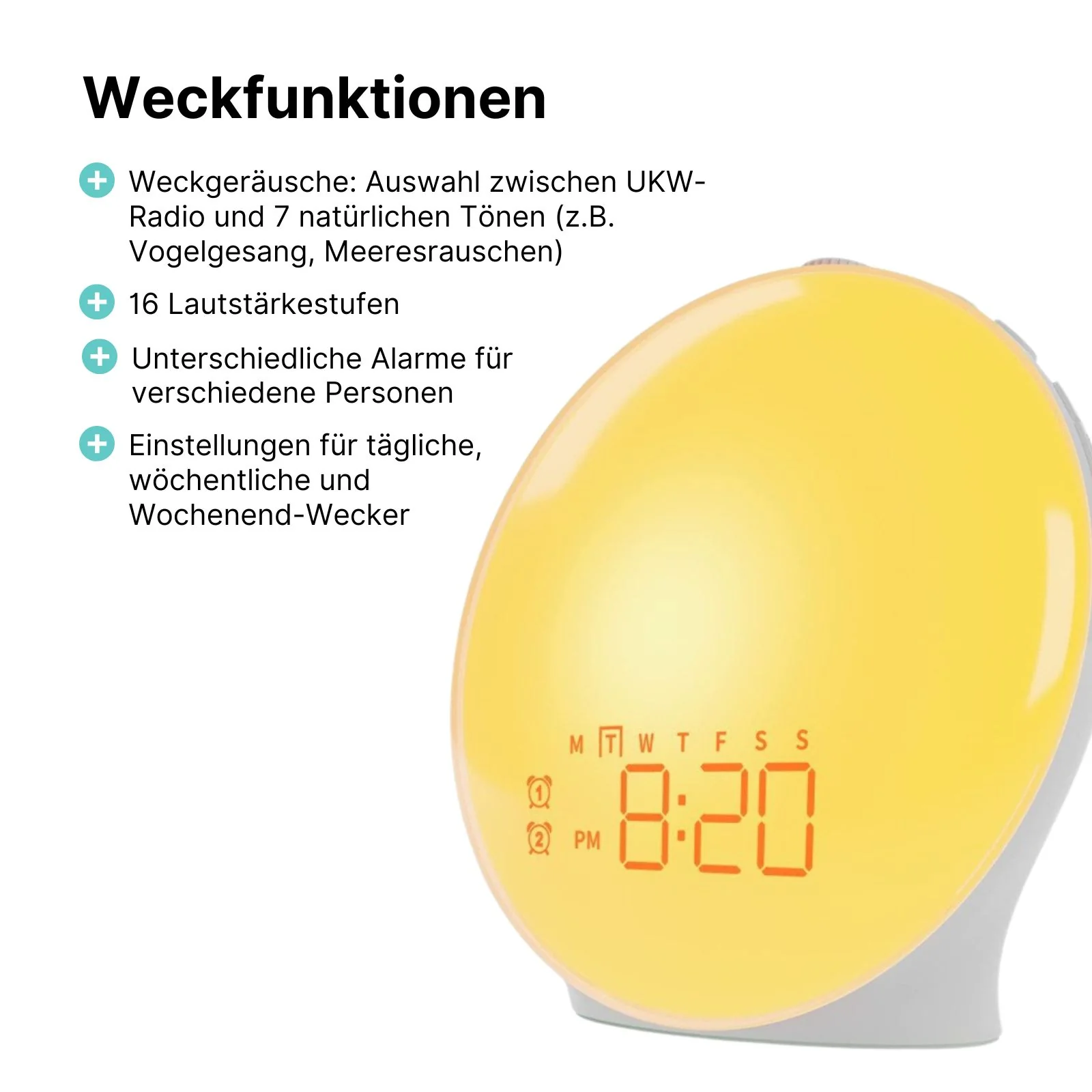 Wake-Up-Light Lichtwecker Sonnenaufgangswecker Aufwachlicht - Image 3