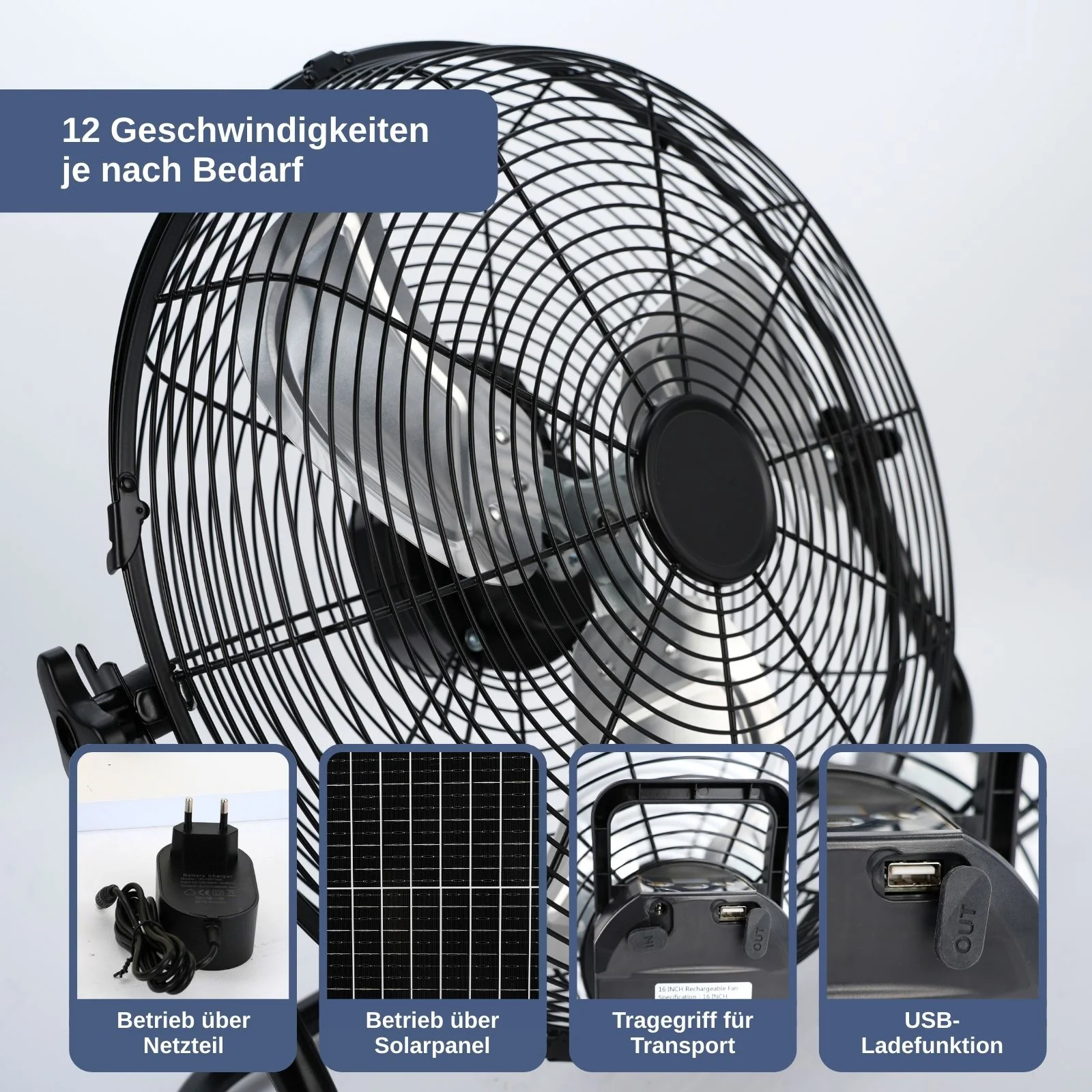 Solarventilator Camping-Ventilator Outdoor-Ventilator Bodenventilator - Image 2