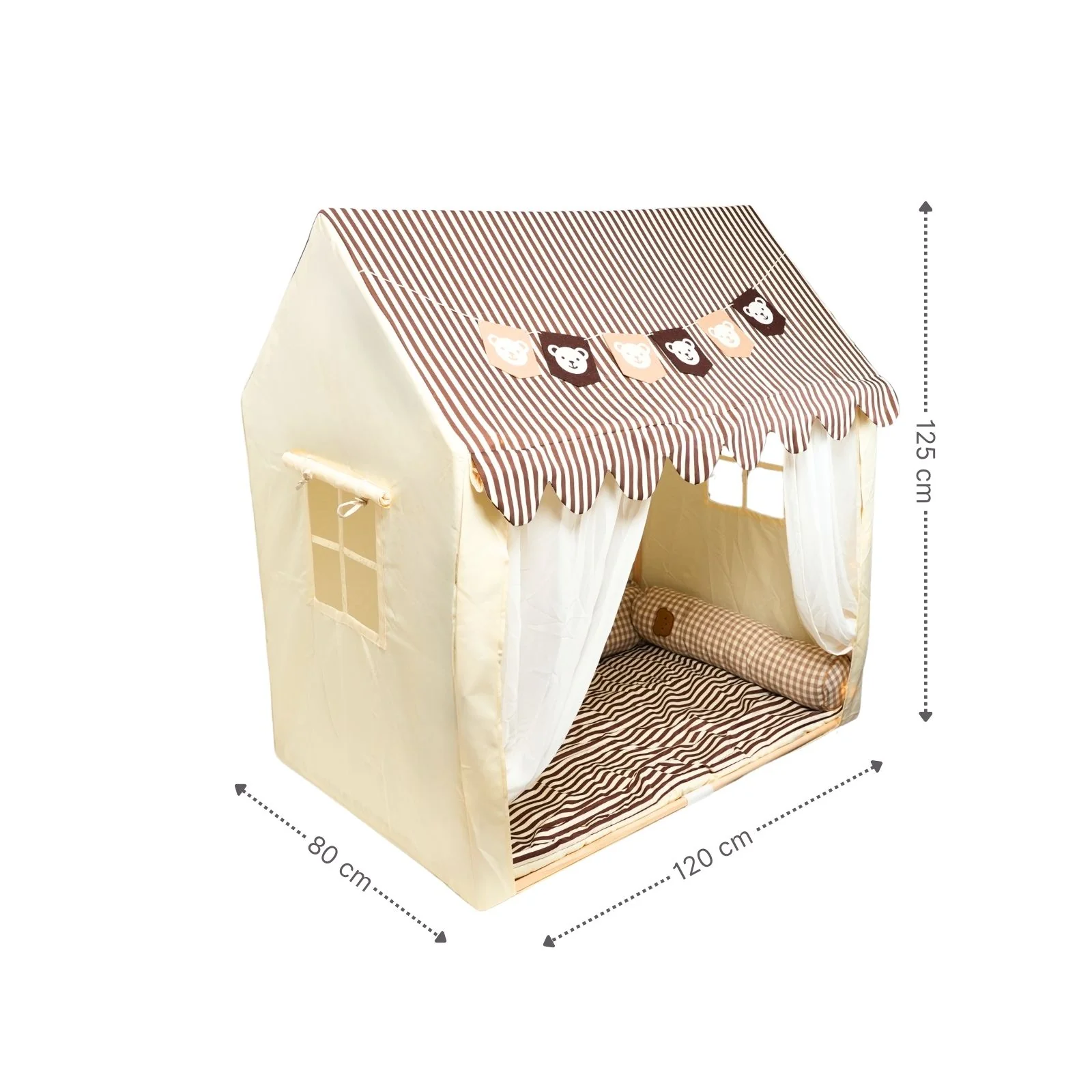 Spielhütte Kinder-Spielhaus Hauszelt Kinderzelt Spielzelt Kuschelhaus - Image 6