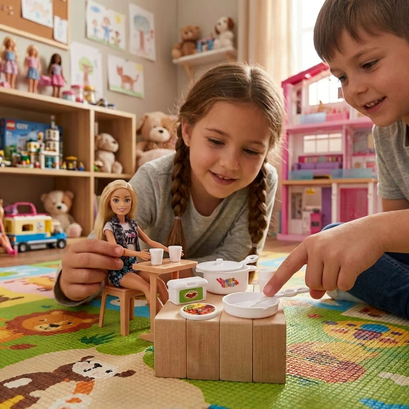 28-tlg. Puppenküchen-Zubehör für Barbie Haushalts-Set Küchenutensilien - Image 3