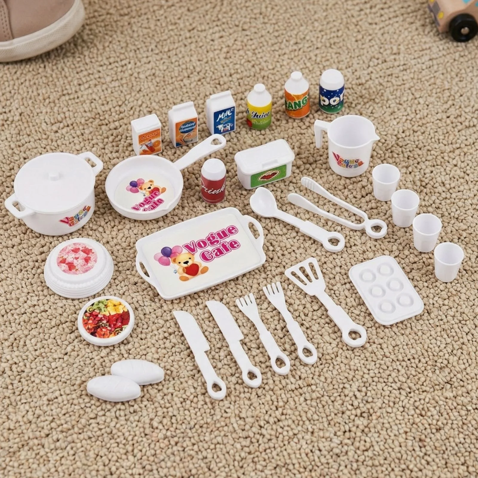 28-tlg. Puppenküchen-Zubehör für Barbie Haushalts-Set Küchenutensilien - Image 4