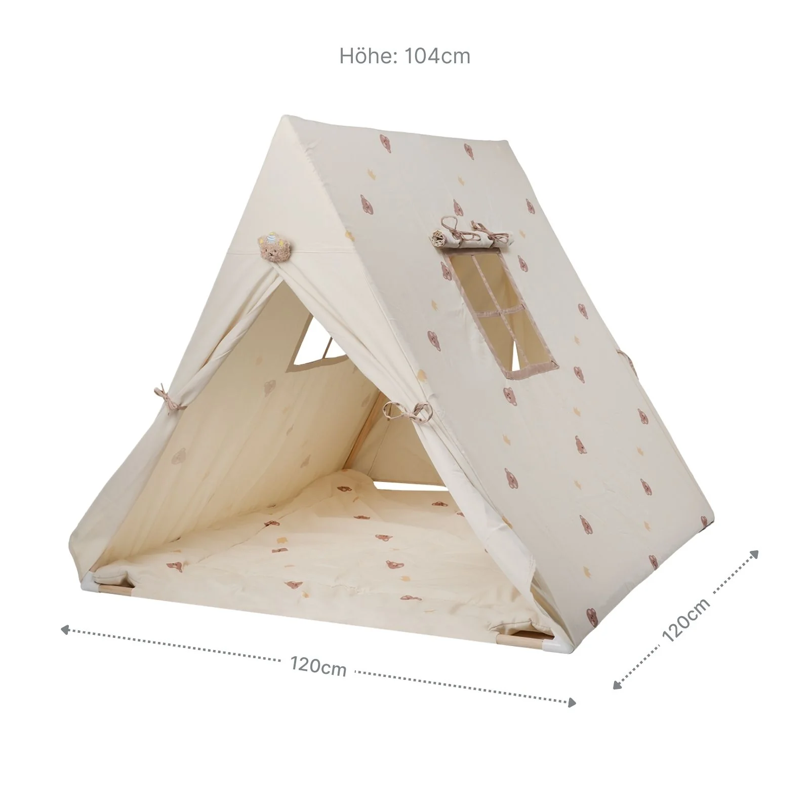 Spielzelt Kinderzelt Kuschelzelt Tipi für Kinder Indoor-Zelt Spielhaus - Image 10