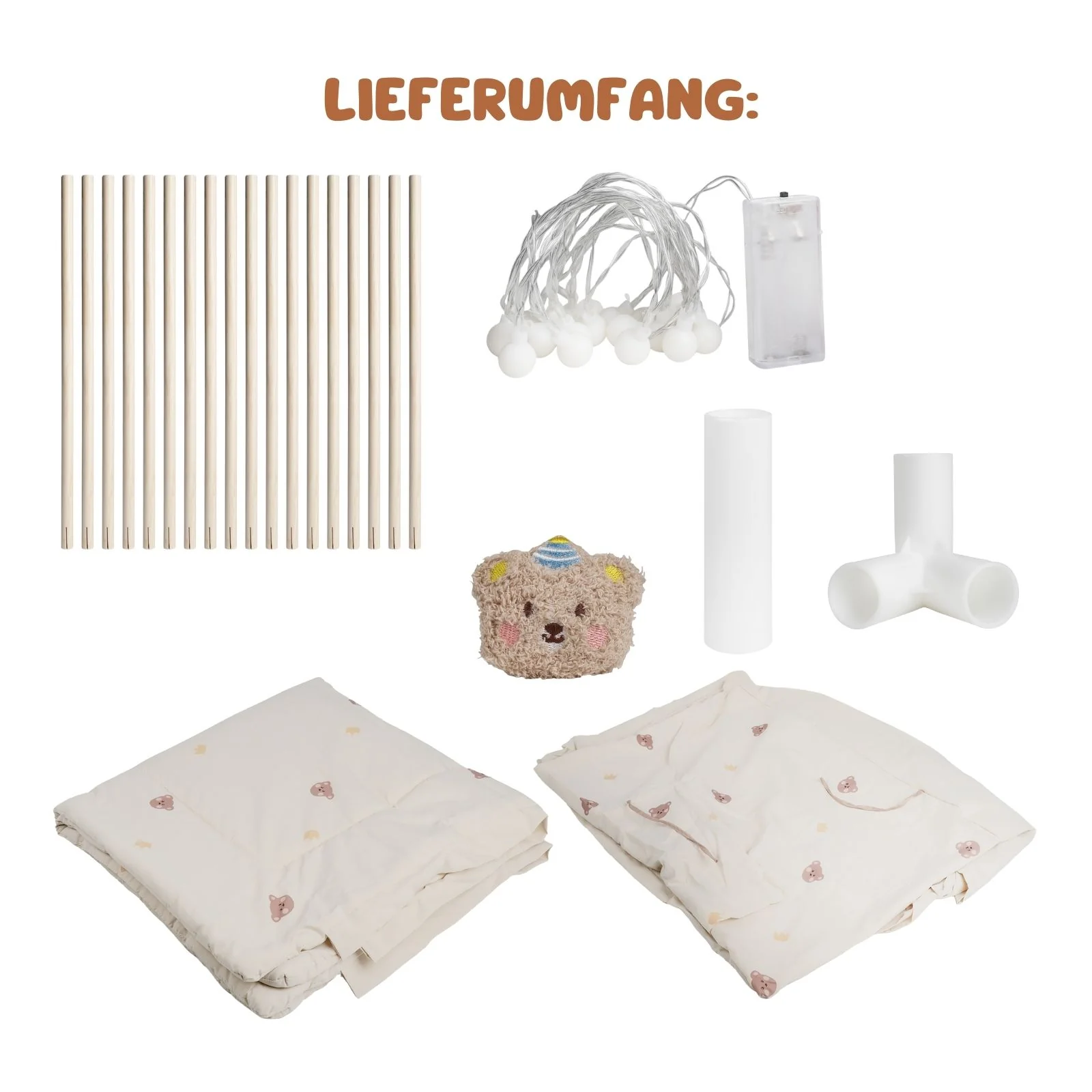 Spielzelt Kinderzelt Kuschelzelt Tipi für Kinder Indoor-Zelt Spielhaus - Image 9