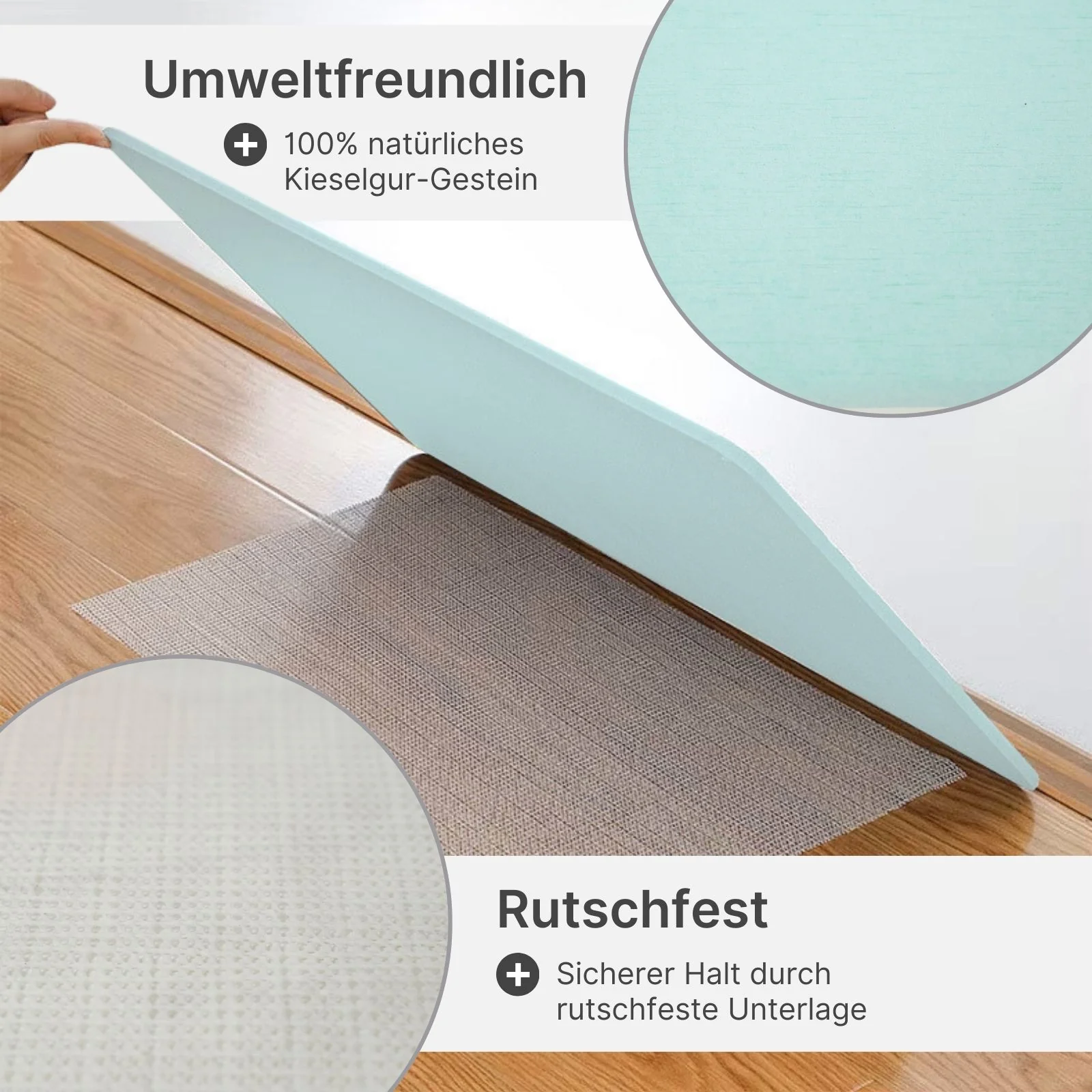 Stein-Badematte fürs Badezimmer Diatomit-Fussmatte Kieselgur-Matte Badvorleger - Image 2