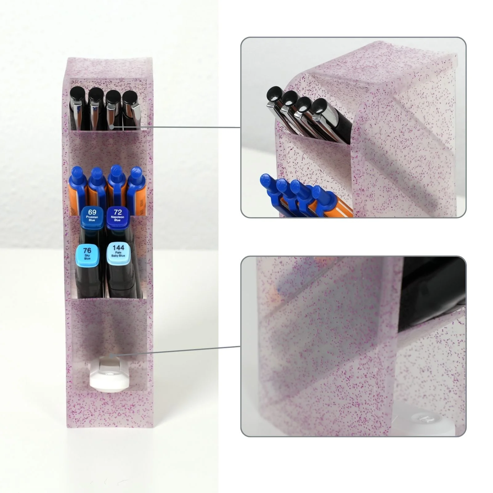 Stiftaufbewahrung Schreibtisch-Organizer Pen Desk-Organizer Stiftebox Bürotisch-Stifthalter - Image 4