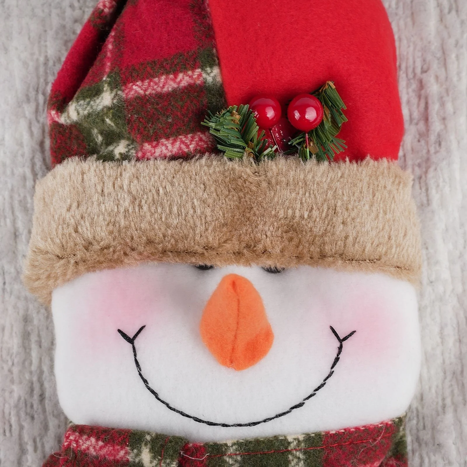 Stuhlhusse mit Schneemann Weihnachts-Stuhldeko Stuhlbezug Stuhlüberzug - Image 5