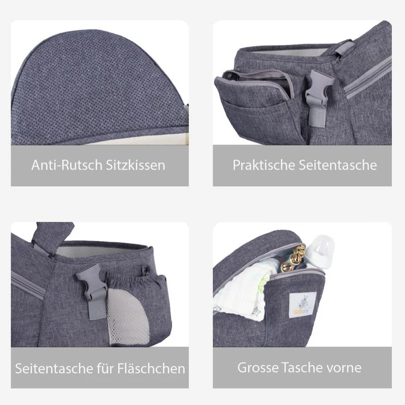 Taillen Hocker Babytragehilfe Baby Carrier Hüftsitz Tragesitz - Image 3