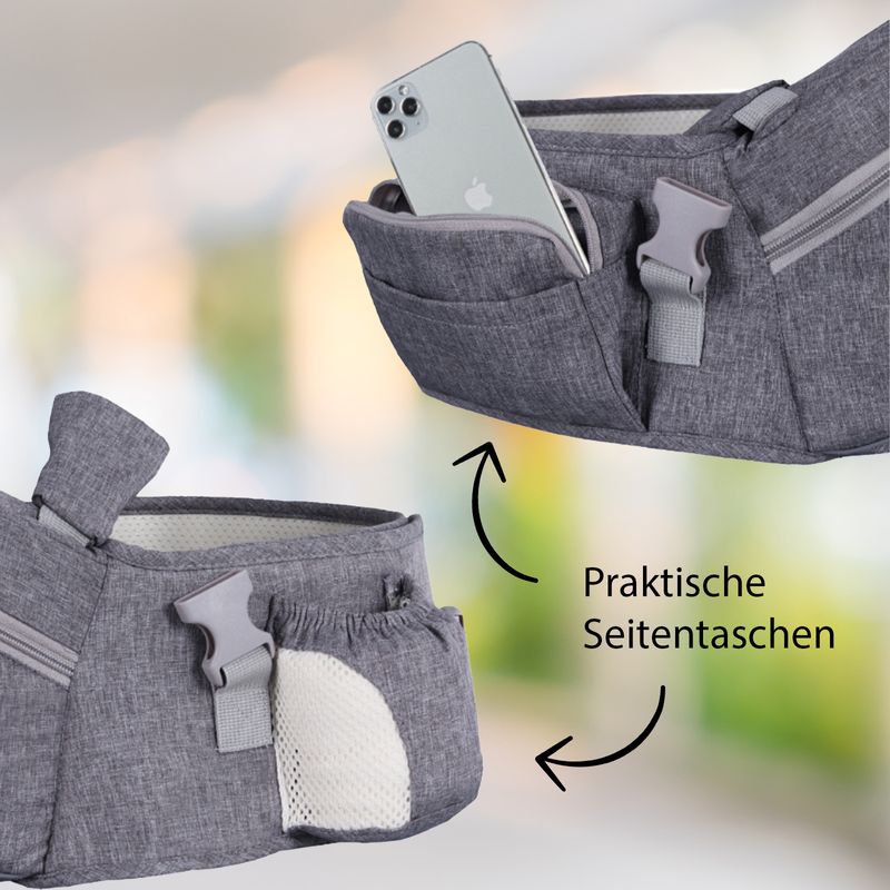 Taillen Hocker Babytragehilfe Baby Carrier Hüftsitz Tragesitz - Image 4