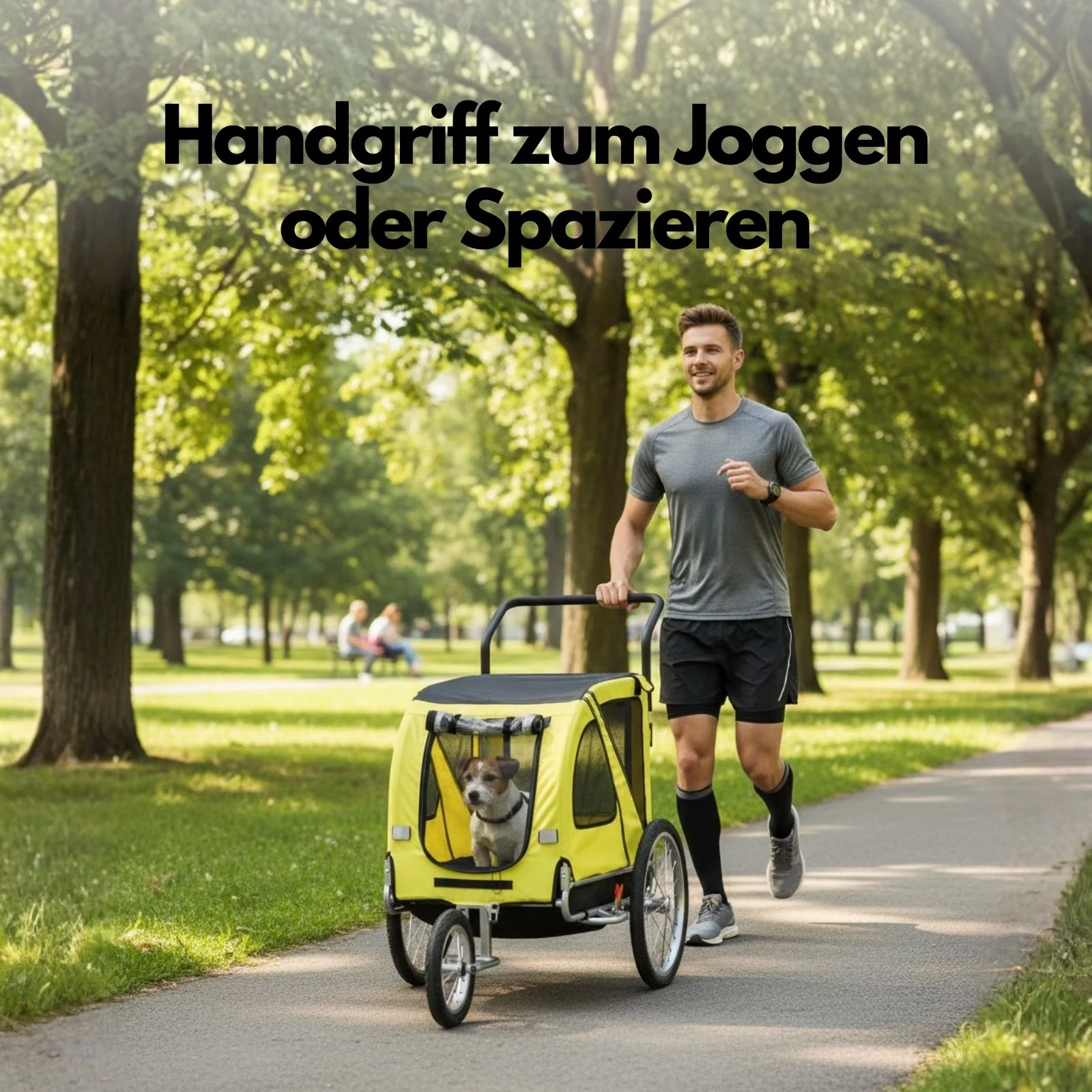 Tieranhänger fürs Velo Hunde-Fahrradanhänger Hundejogger Veloanhänger - Image 8