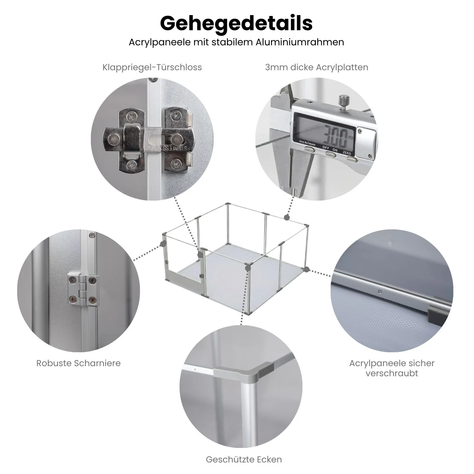 Tiergehege Indoorgehege Welpenauslauf Hundelaufstall Kleintiergehege - Image 4