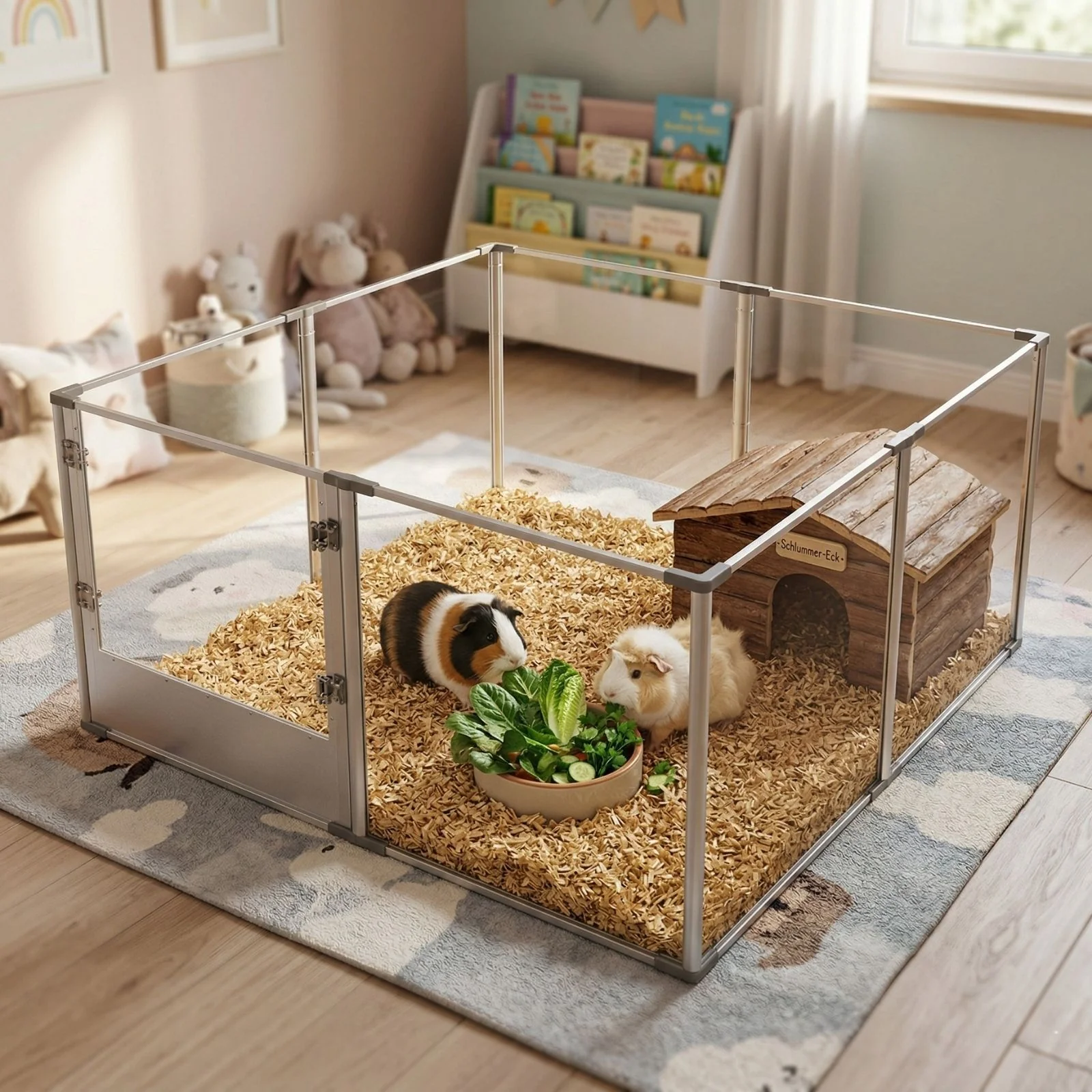 Tiergehege Hundelaufstall Welpenauslauf Indoorgehege Kleintiergehege - Image 2