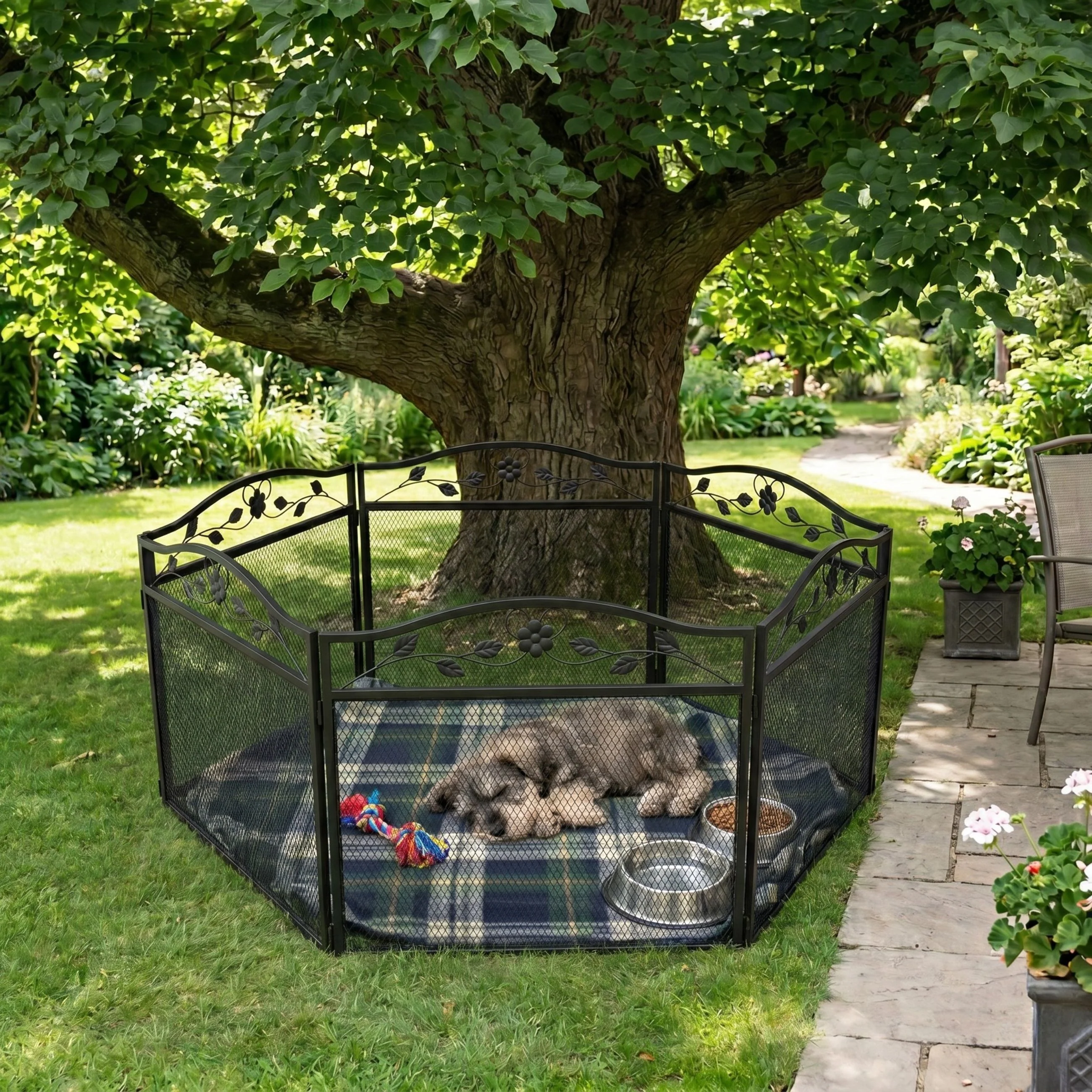 Tiergehege Hundezaun Kleintierzaun Hundeauslauf Gartenzaun Metallzaun - Image 10