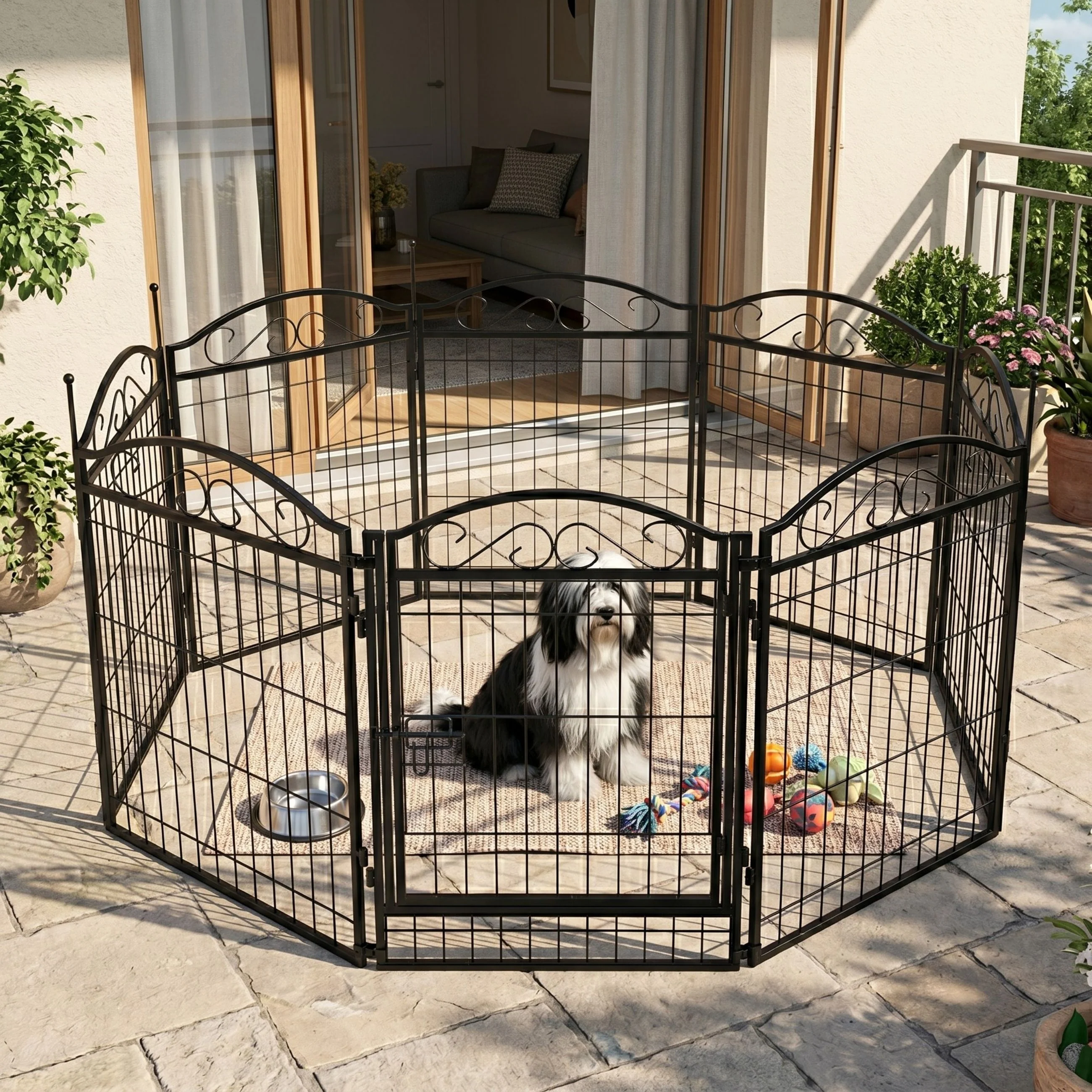 Tiergehege Welpenauslauf Hundeauslauf Freiglaufehege Welpengitter - Image 8