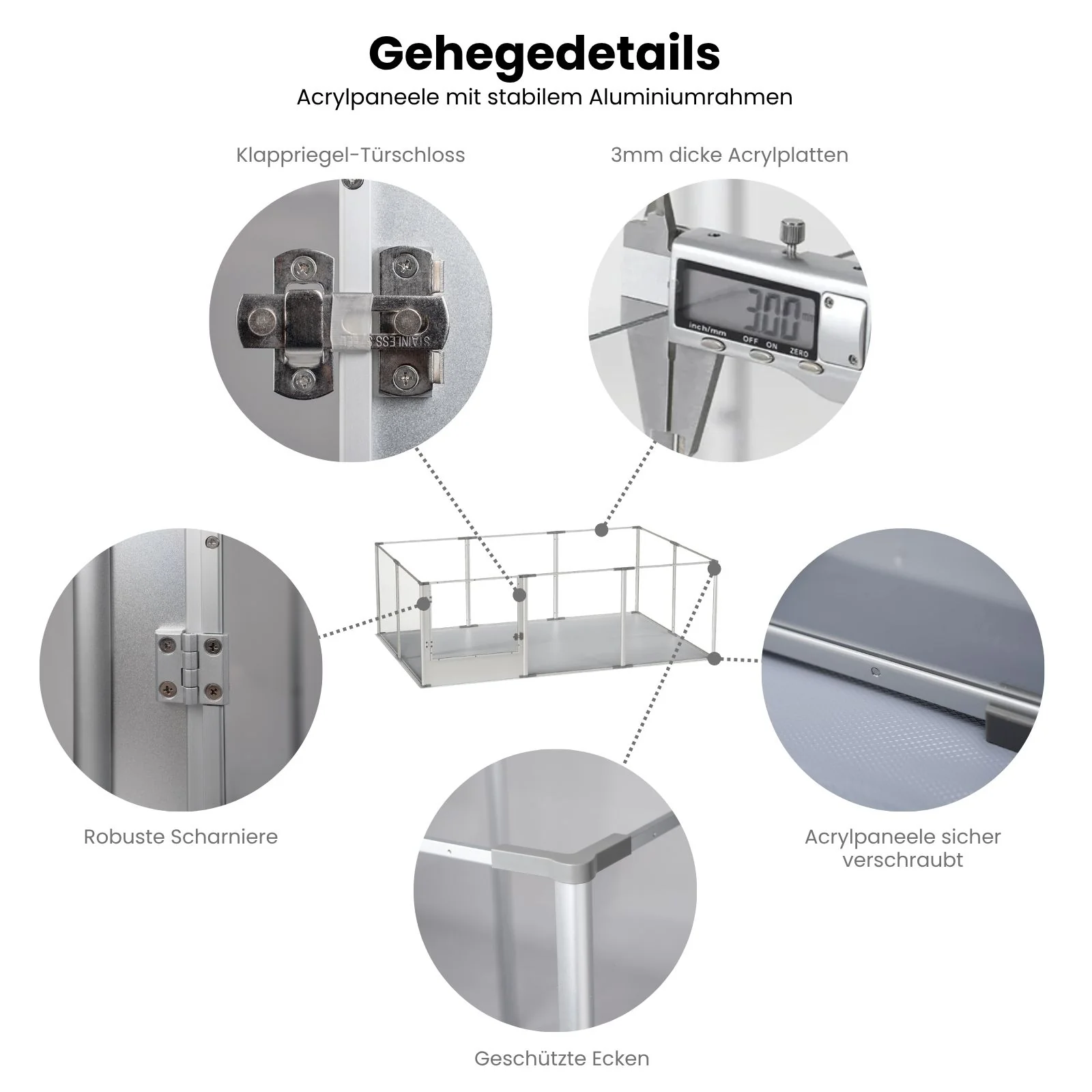 Tiergehege Welpenauslauf Hundelaufstall Indoorgehege Kleintiergehege - Image 4