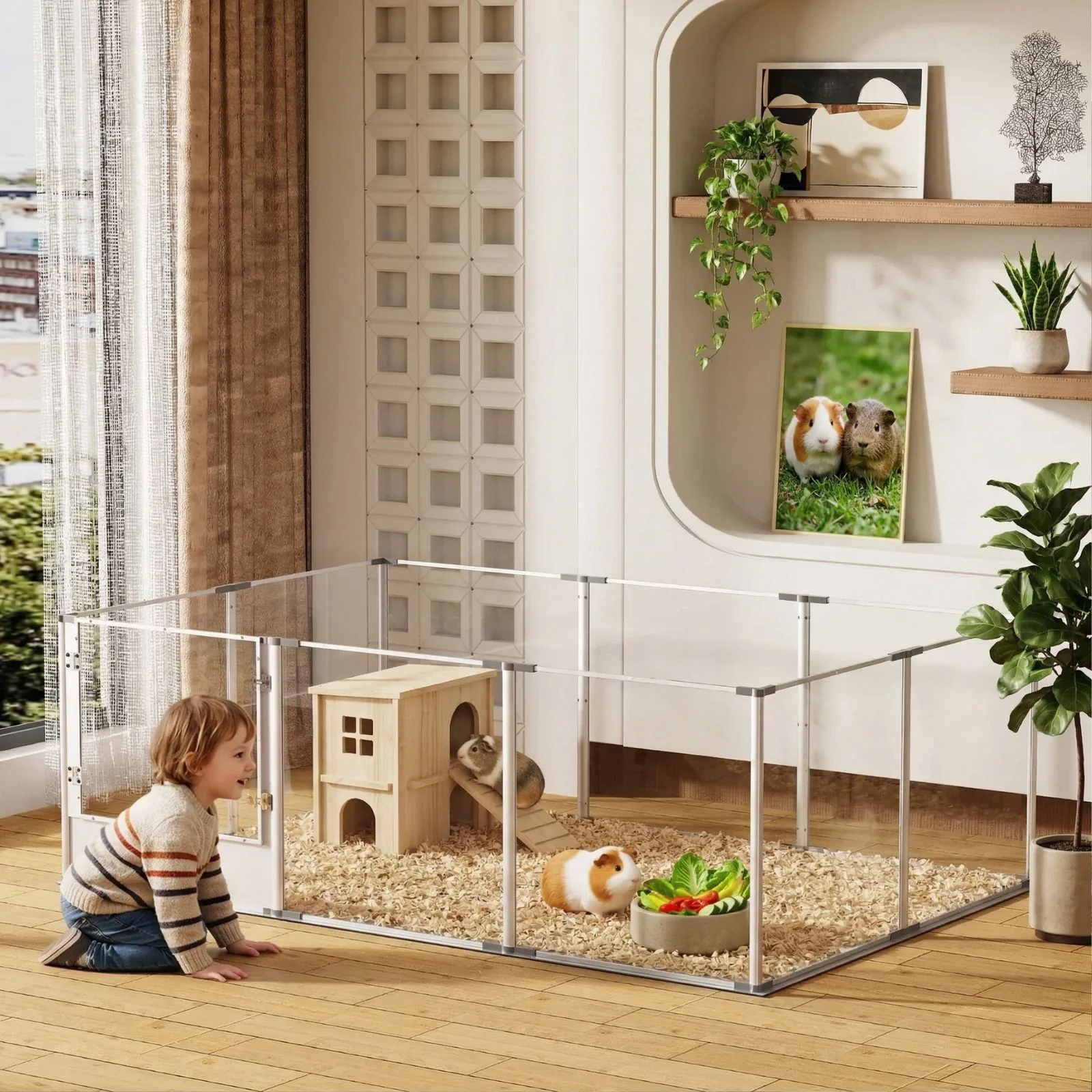 Tiergehege Welpenauslauf Hundelaufstall Indoorgehege Kleintiergehege - Image 7
