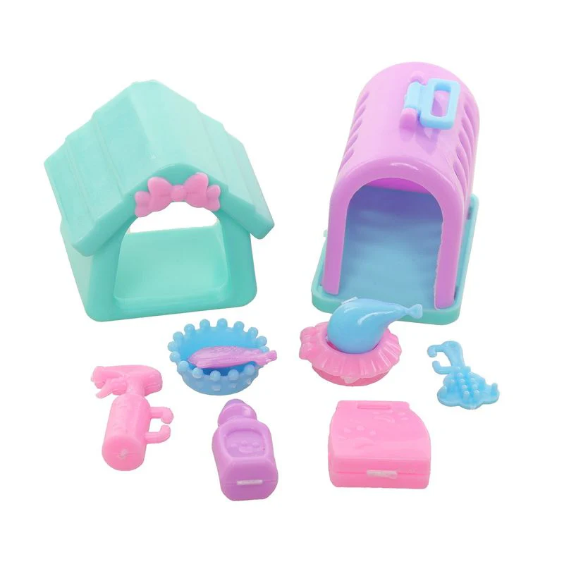 Tierset Hund und Katze für Barbie Haushalt Puppenhaus Zubehör Kinder - Image 2