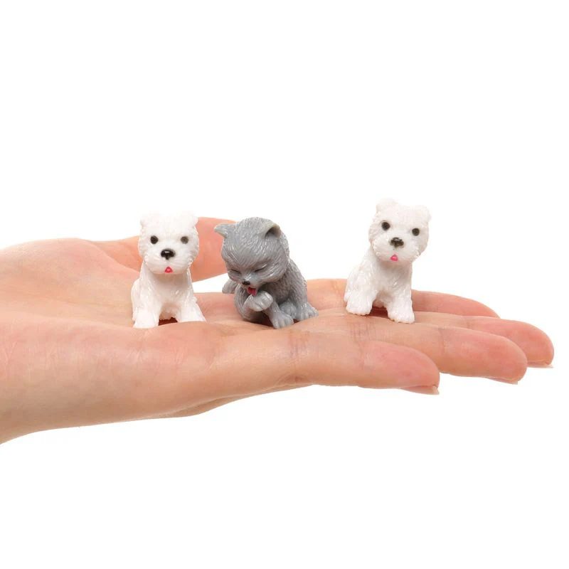 Tierset Hund und Katze für Barbie Haushalt Puppenhaus Zubehör Kinder - Image 3