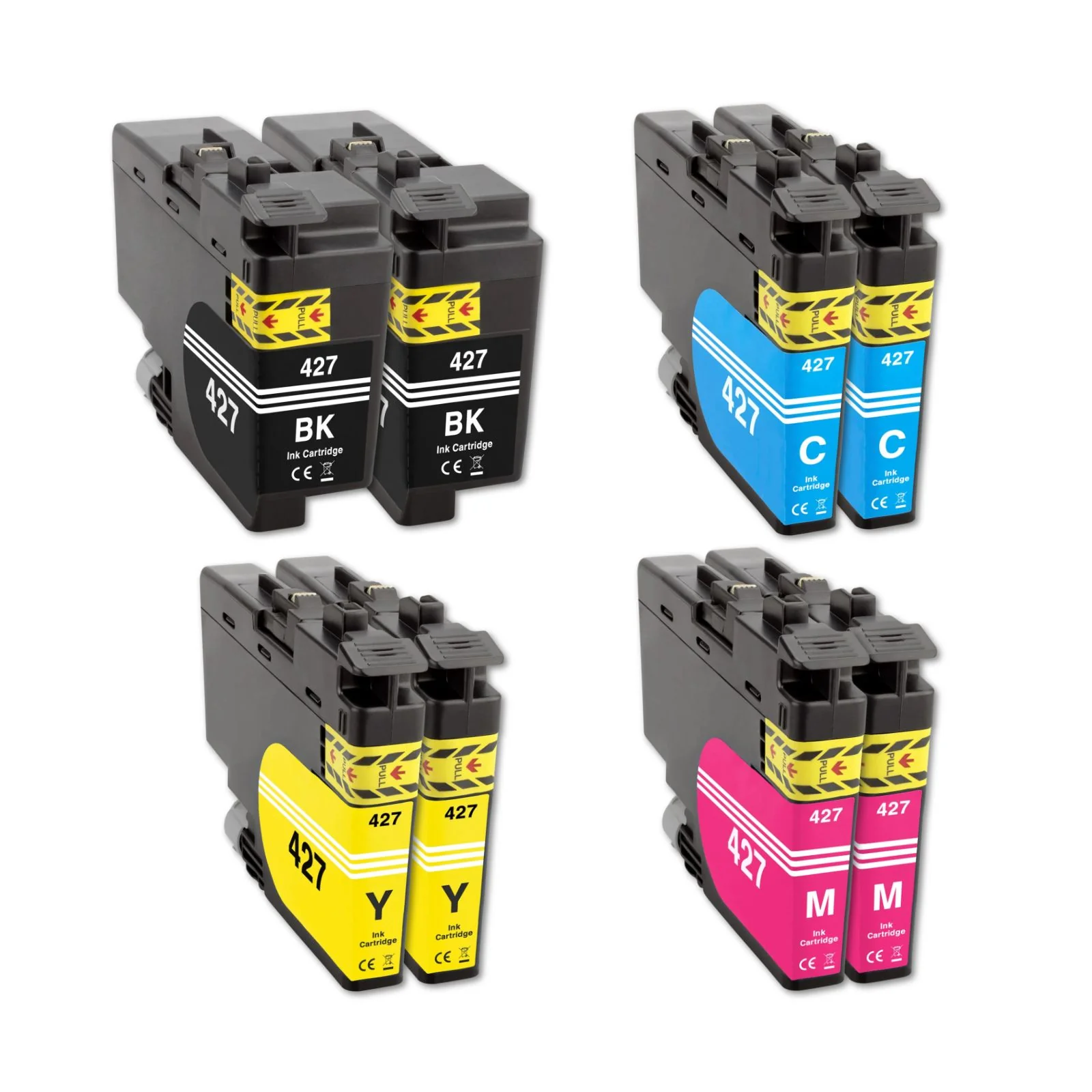 Kompatible Tintenpatrone für Brother MFC-J6957DW - Black Cyan Yellow Magenta - 8er Set