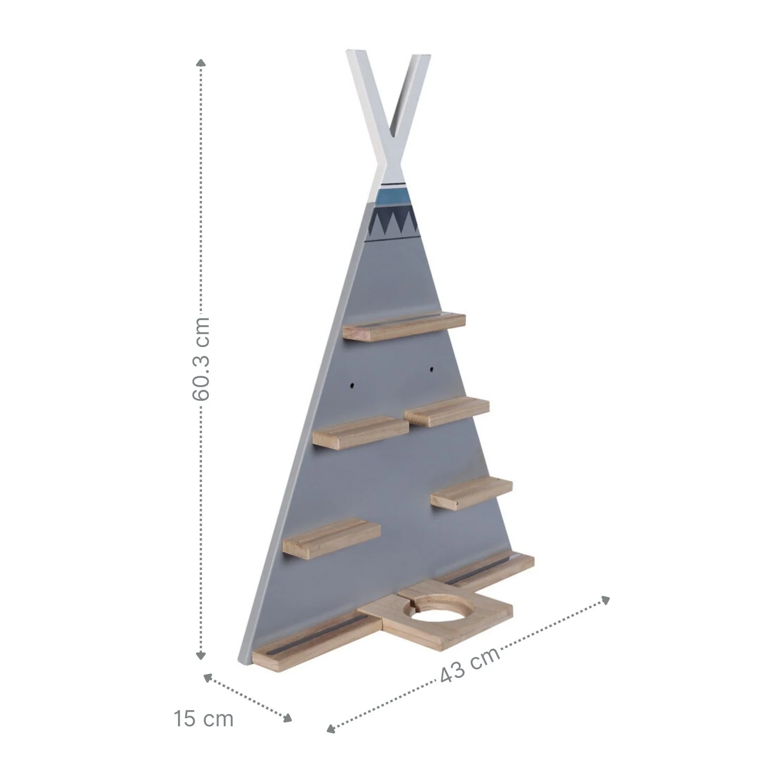 Tipi-Wandregal für Toniebox und Toniefiguren Holzregal Spielzeug-Organizer - Image 4