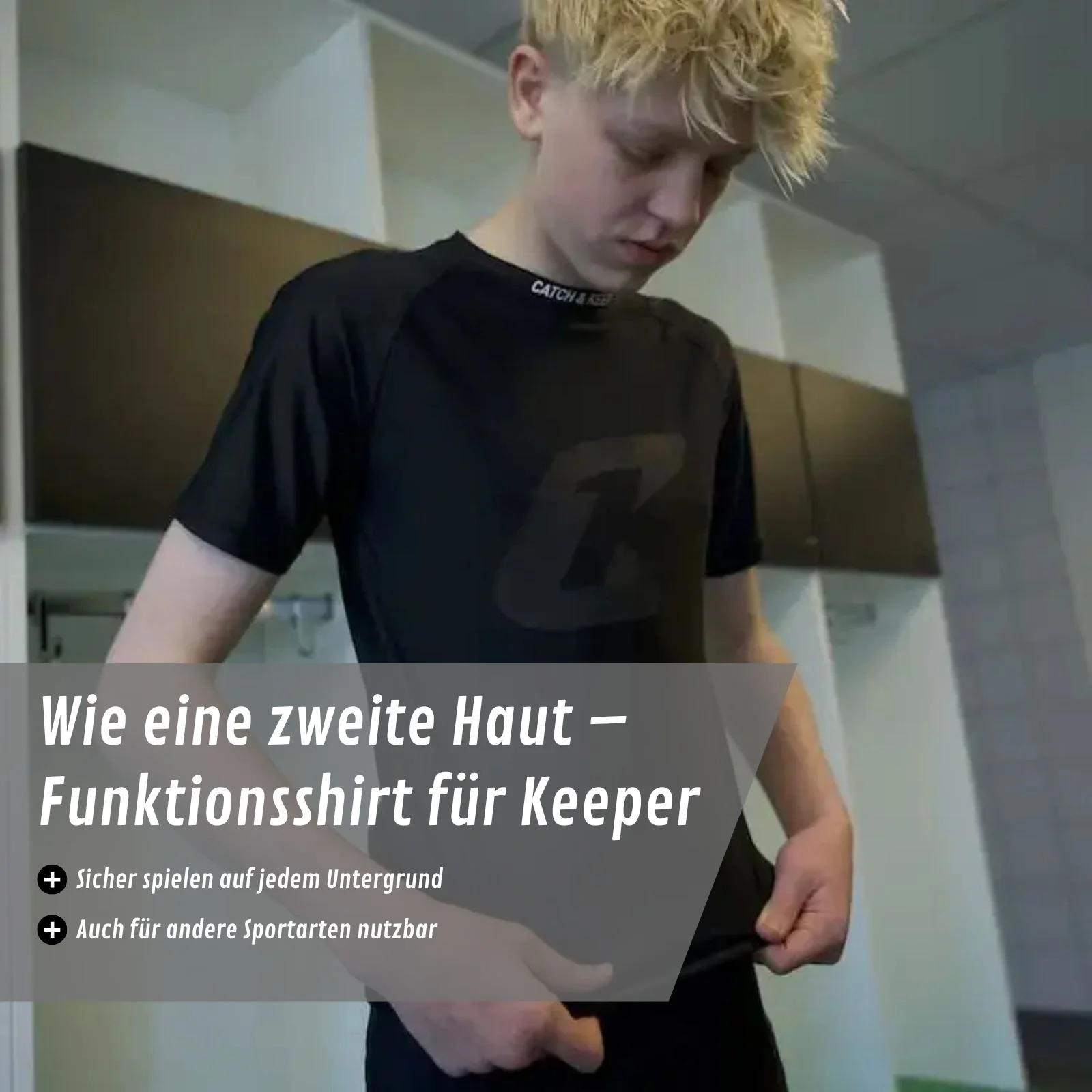 Atmungsaktives Sport Kompressions T-Shirt Gr. M Funktionsshirt Unterziehshirt - Image 2
