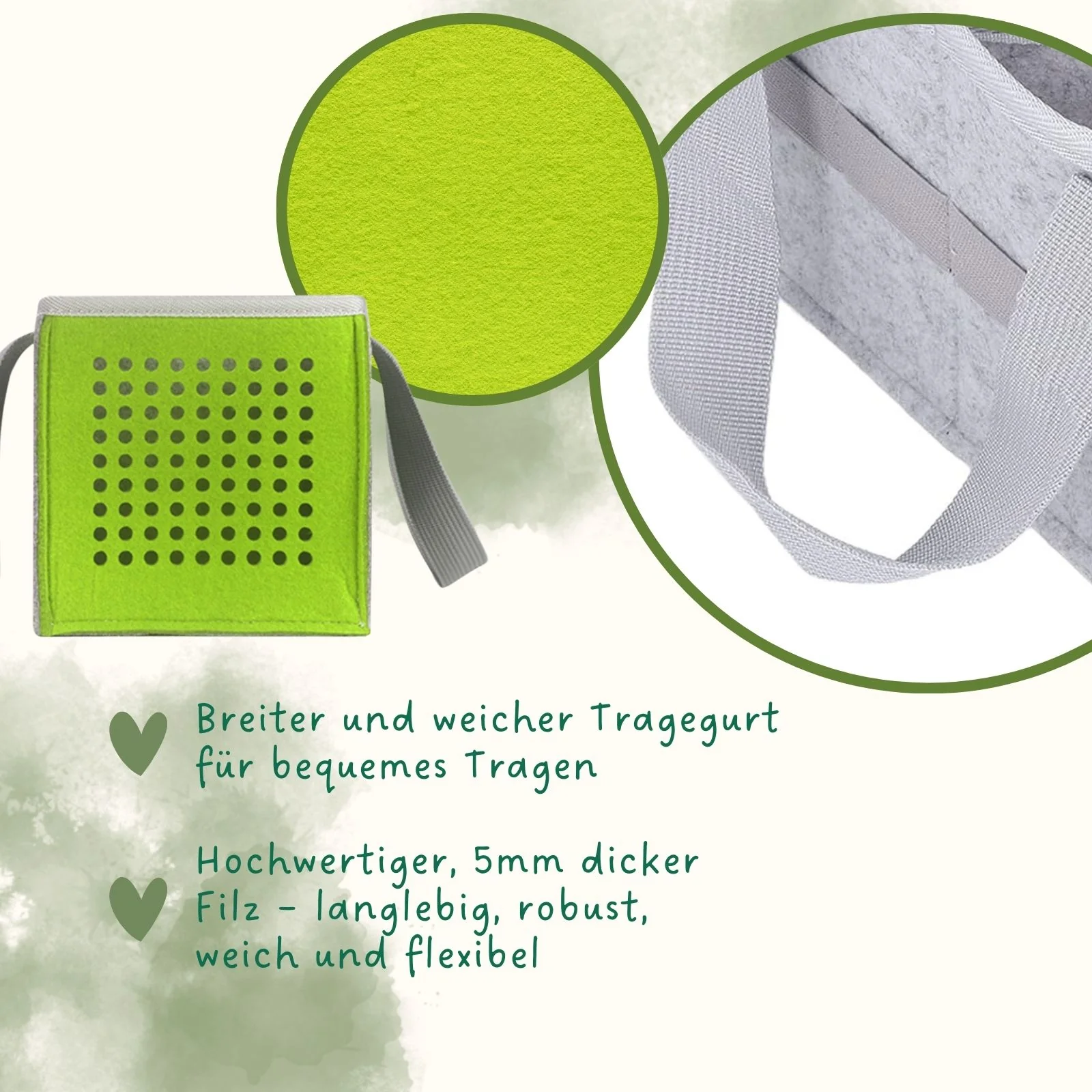 Aufbewahrungstasche für Hörspielbox und Figuren Organizer-Tasche für Hörspiel Grün - Image 5