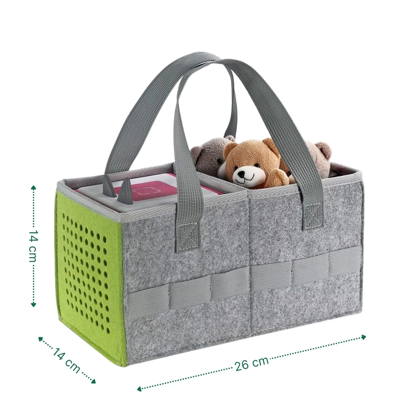 Aufbewahrungstasche für Hörspielbox und Figuren Organizer-Tasche für Hörspiel Grün - Image 6