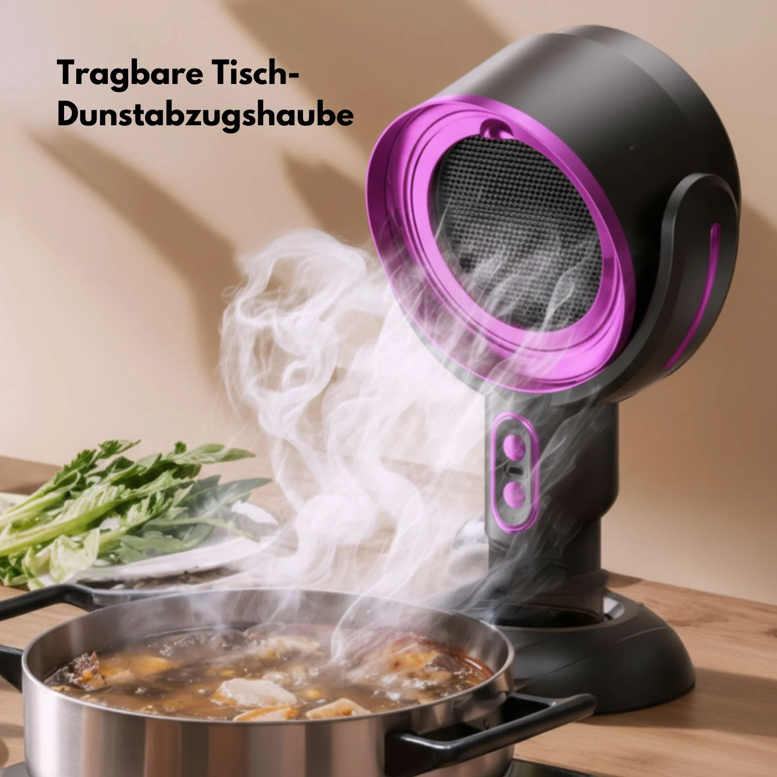 Luftreiniger für den Tisch Rauchfilter Ölfilter USB-Rauchabzug - Image 2