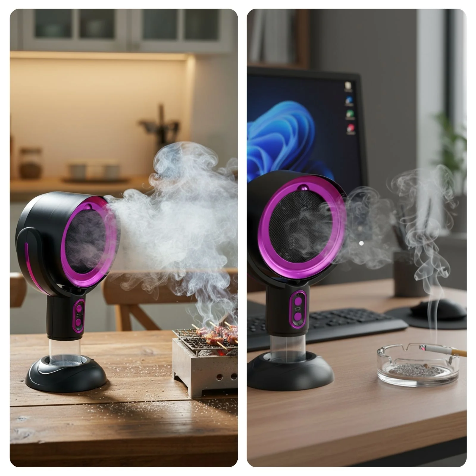 Luftreiniger für den Tisch Rauchfilter Ölfilter USB-Rauchabzug - Image 7