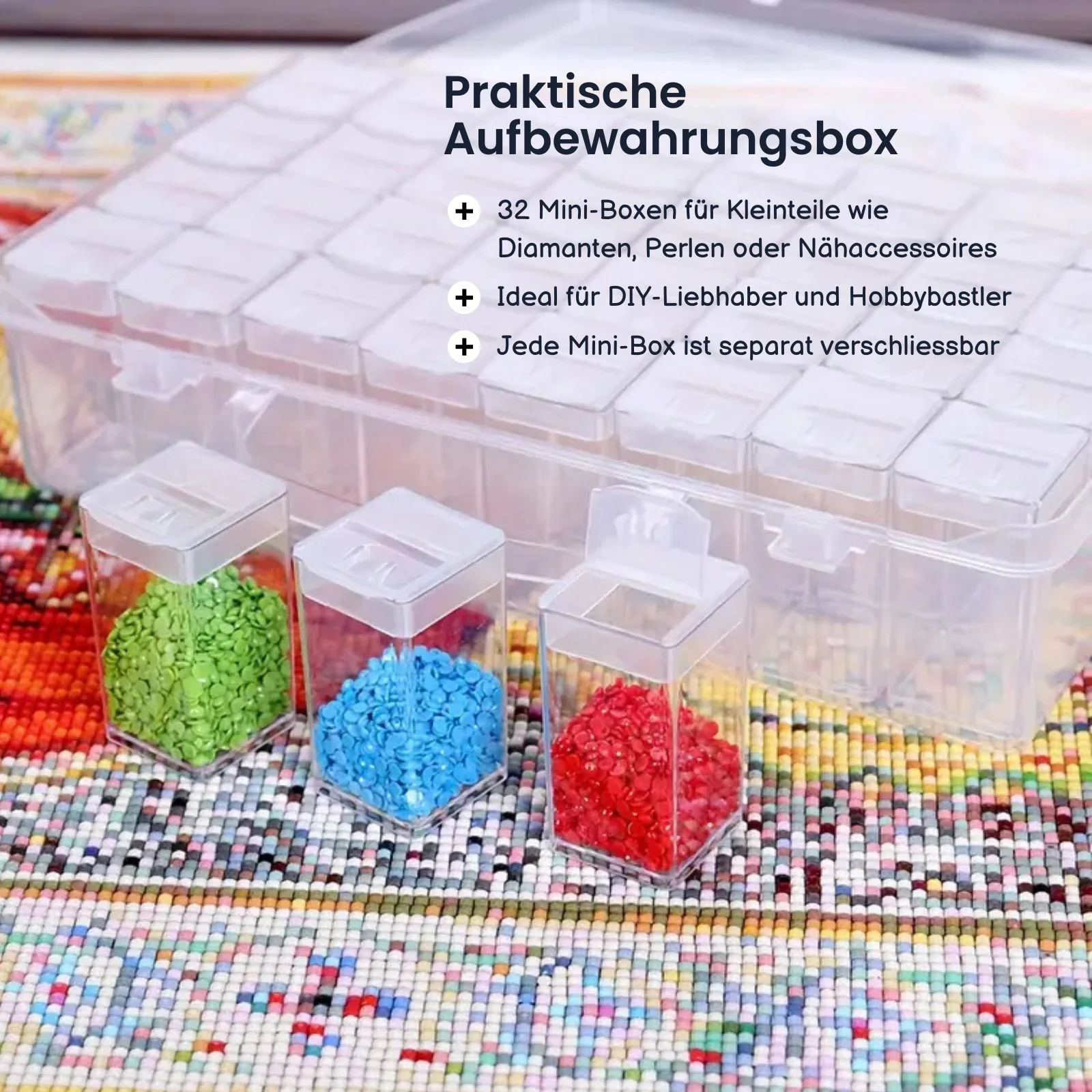Aufbewahrungskoffer Sortierbox DIY-Diamond Painting-Organizer - Image 2