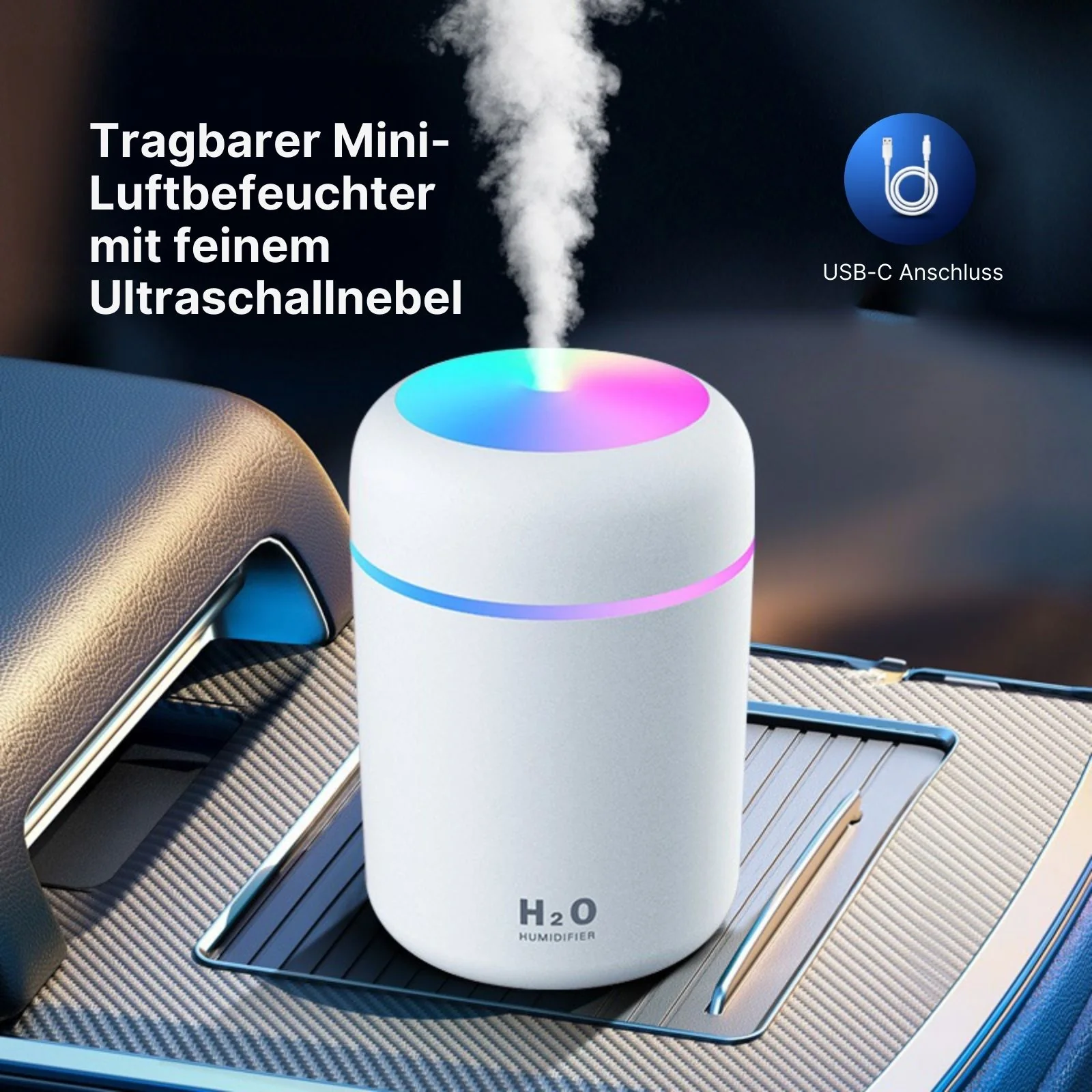 Tragbarer Luftbefeuchter Mini-Luftbefeuchter Ultraschall Diffusor - Image 2