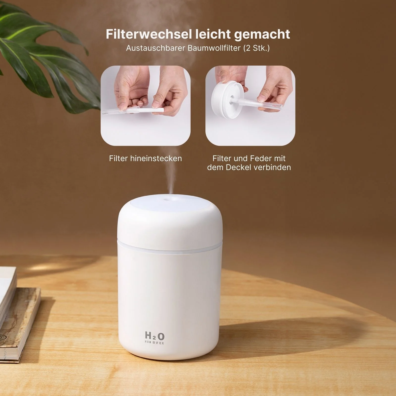 Tragbarer Luftbefeuchter Mini-Luftbefeuchter Ultraschall Diffusor - Image 5