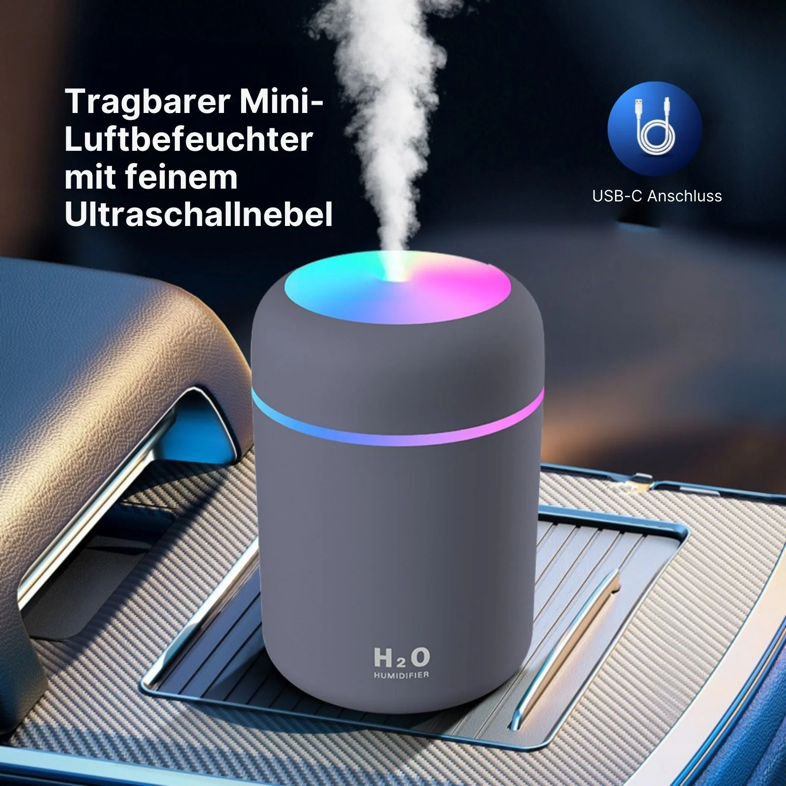Tragbarer Luftbefeuchter Ultraschall Diffusor Mini-Luftbefeuchter - Image 2