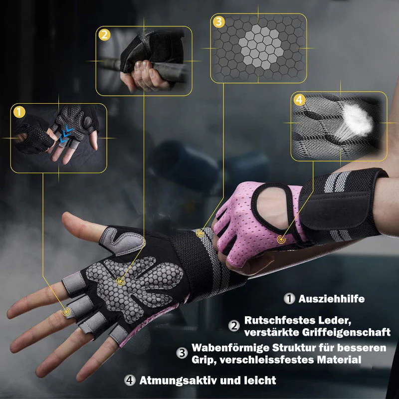 Trainingshandschuhe Gr. M Fitnesshandschuhe Sport-Handschuhe - Image 3
