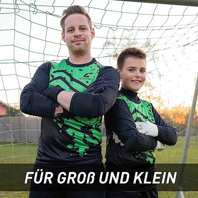 Trikot Protection Torwarttrikot Gr. 128 Grün-Schwarz Fussball Torwart Shirt Oberteil - Image 4