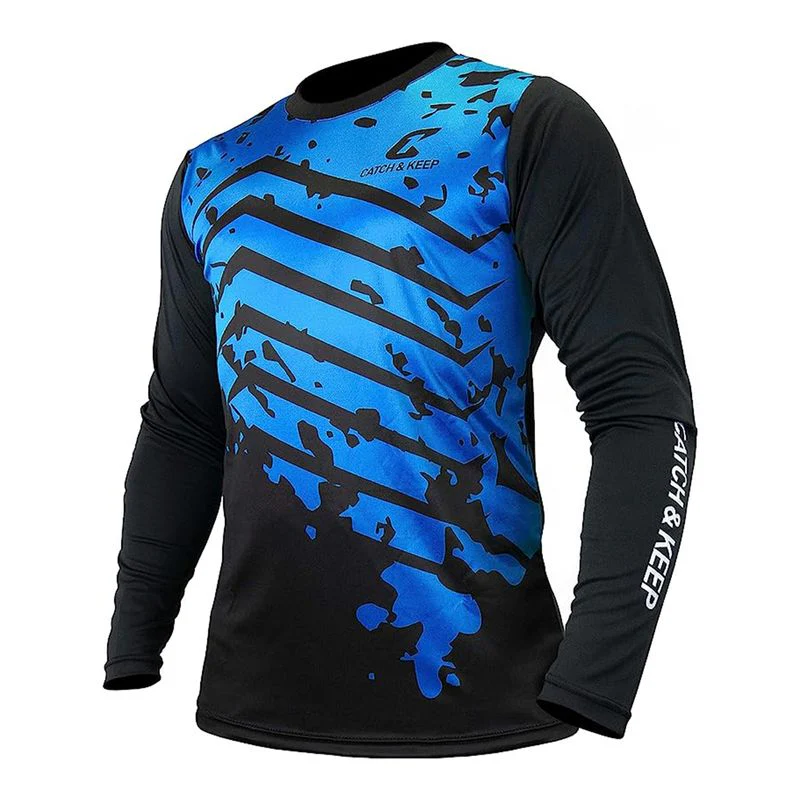 Trikot Protection Torwarttrikot Gr. 164 Blau-Schwarz Fussball Torwart Shirt Oberteil