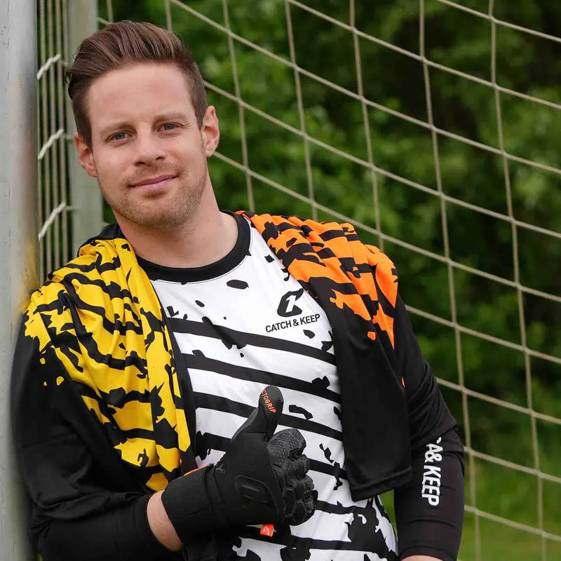 Trikot Protection Torwarttrikot Gr. 164 Gelb-Schwarz Fussball Torwart Shirt Oberteil - Image 5