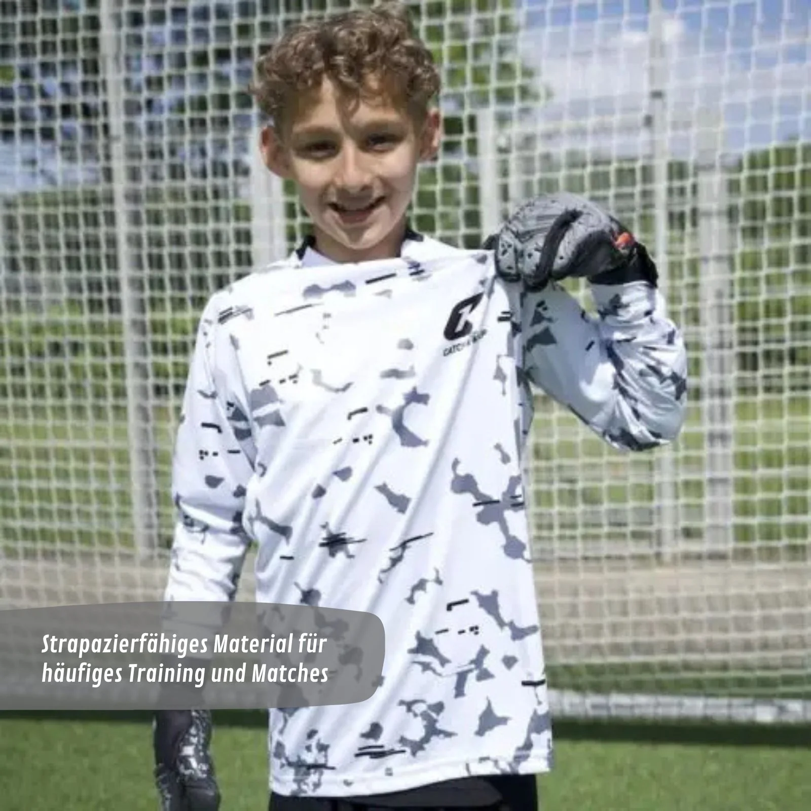Trikot White Camou Protection Torwarttrikot Gr. 128 Fussball Shirt - Image 4