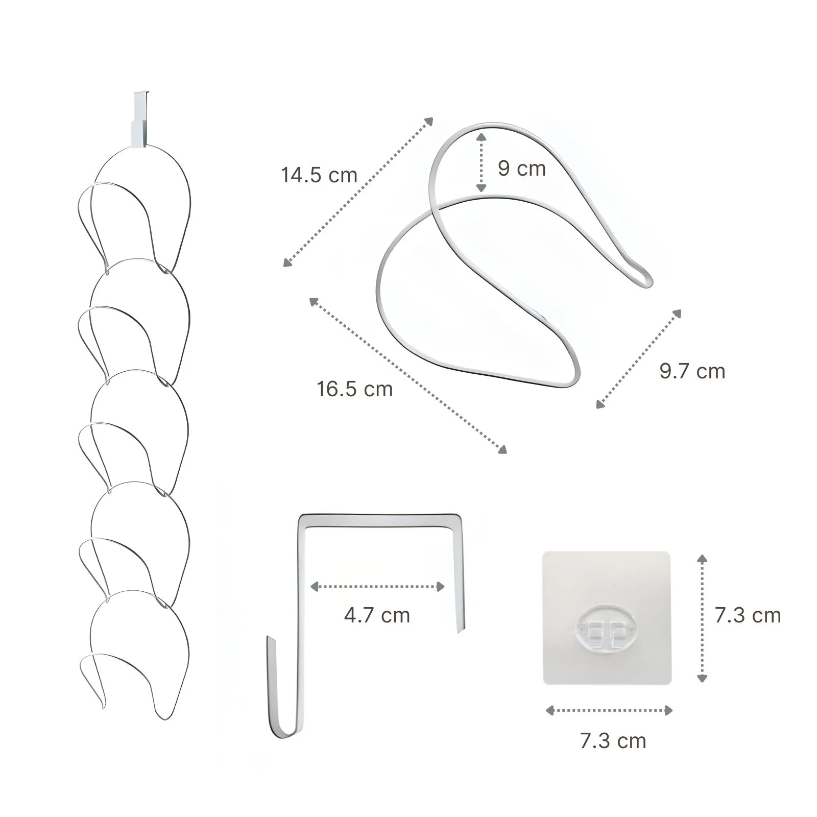 Türgarderobe Türhalterung für Hut Schal Handtasche Hängegarderobe Set - Image 2