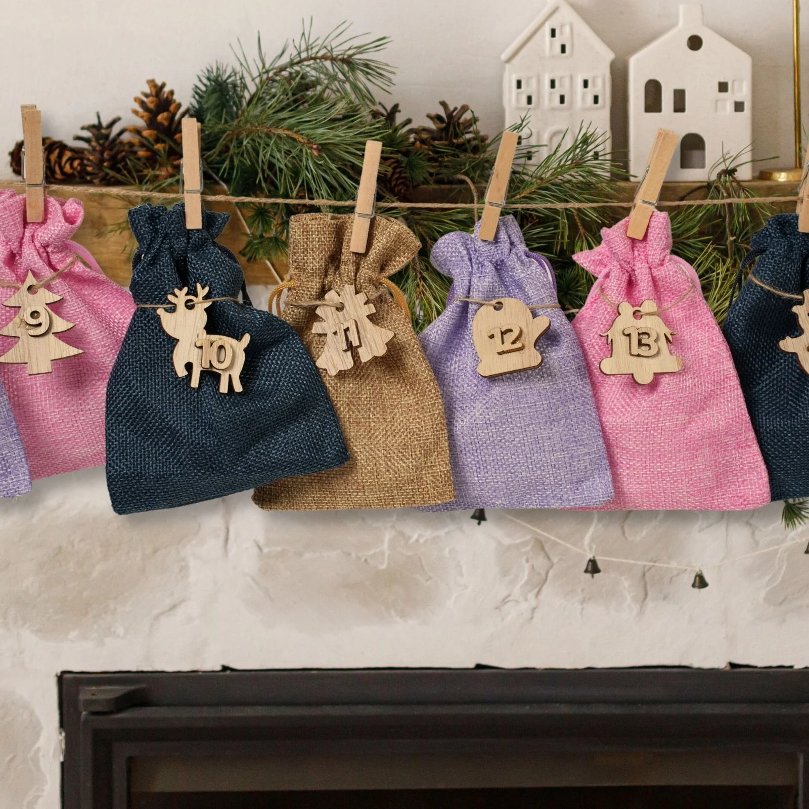 Überraschungskalender Do-It-Yourself-Adventskalender Jutebeutel befüllbar - Image 3