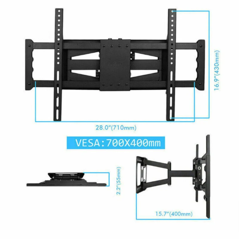 Universal TV-Wandhalterung Fernseherhalterung Bildschirm Monitor 85 Zoll - Image 10
