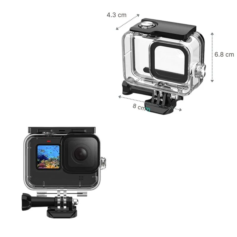 Unterwassergehäuse für Action Cam GoPro Hero 13 12 11 10 9 Schutzgehäuse - Image 2