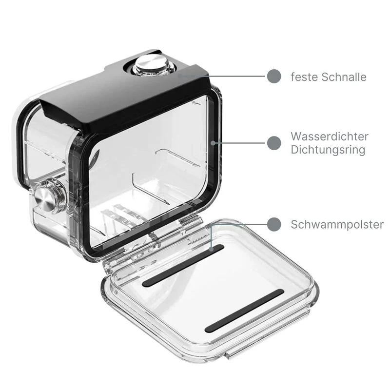 Unterwassergehäuse für Action Cam GoPro Hero 13 12 11 10 9 Schutzgehäuse - Image 5