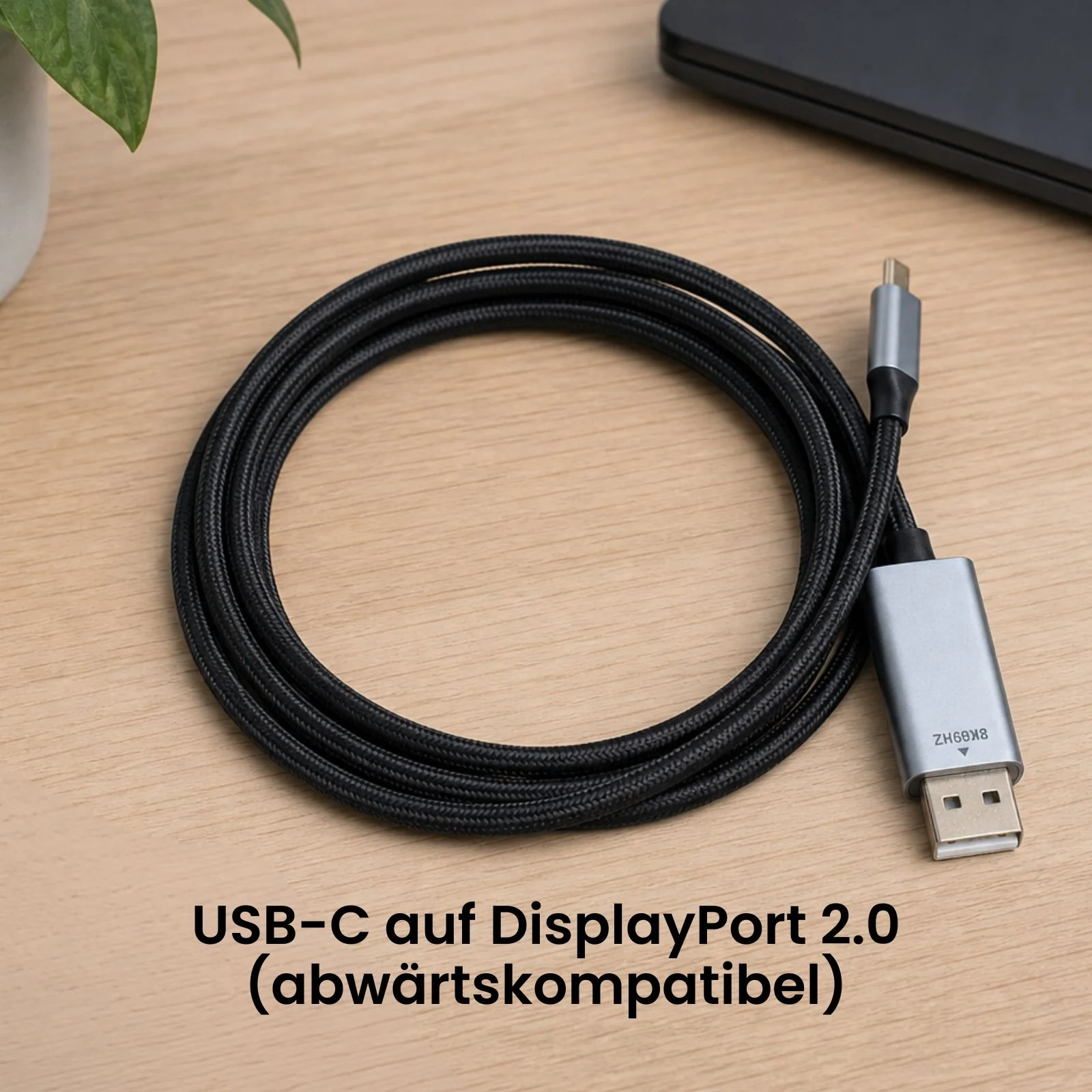 USB-C zu DP Anschluss 2m USB-Typ-C zu DP Kabel USB-C zu DisplayPort - Image 2