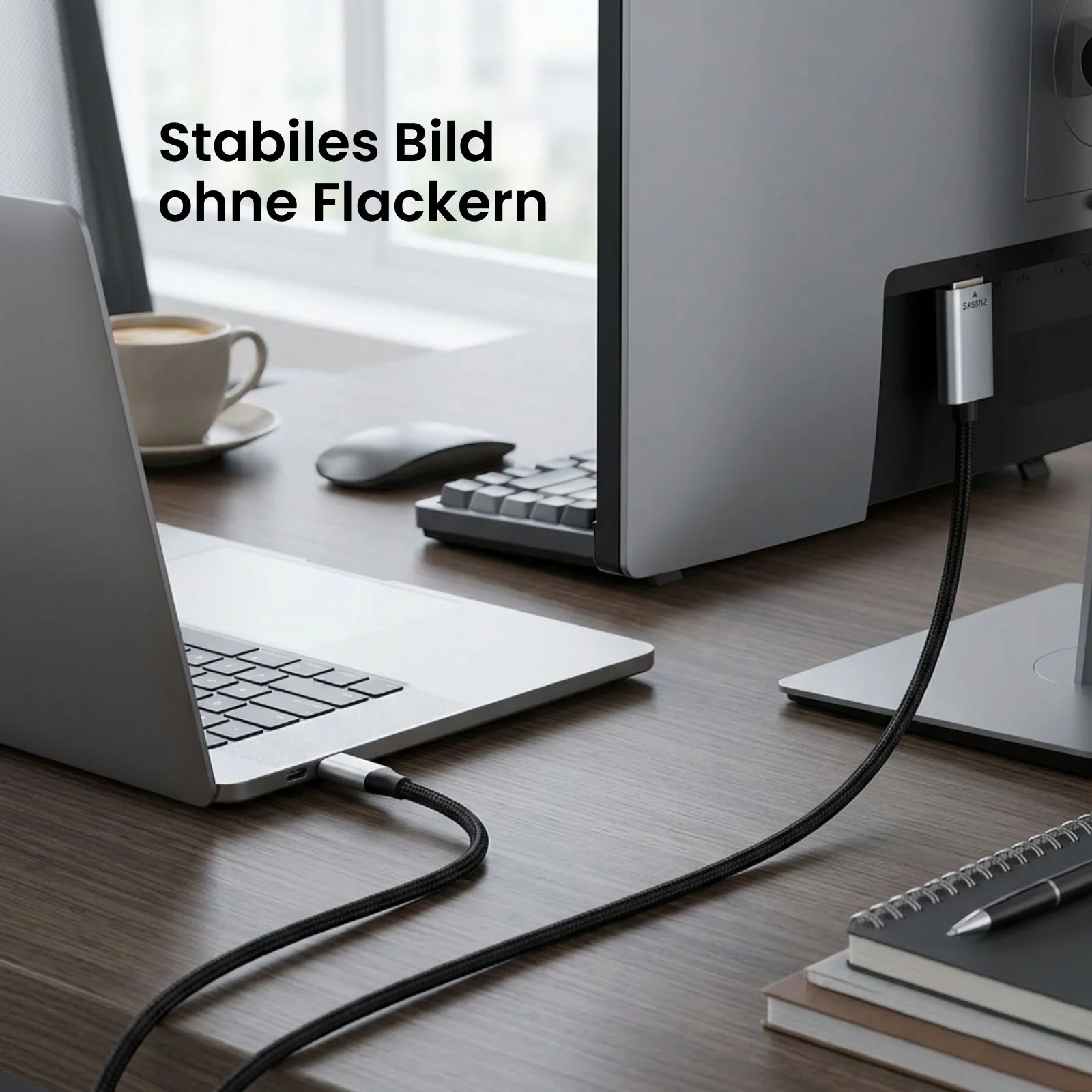 USB-C zu DP Anschluss 2m USB-Typ-C zu DP Kabel USB-C zu DisplayPort - Image 5