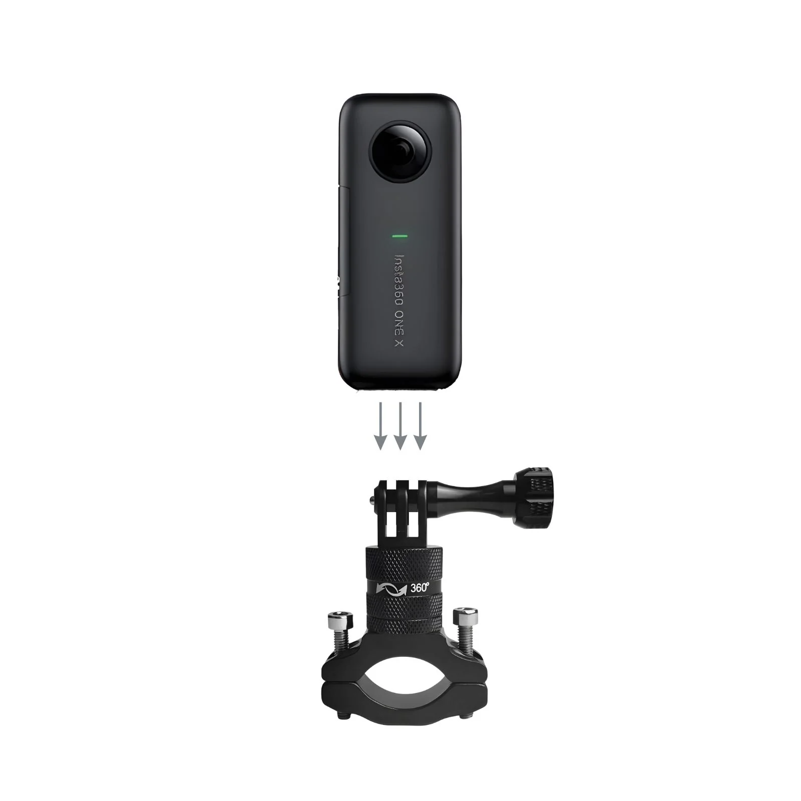 Velo Actioncam-Halterung Fahrradlenker für Insta360 One X GoPro uvm - Image 2