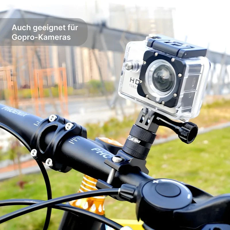 Velo Actioncam-Halterung Fahrradlenker für Insta360 One X GoPro uvm - Image 4