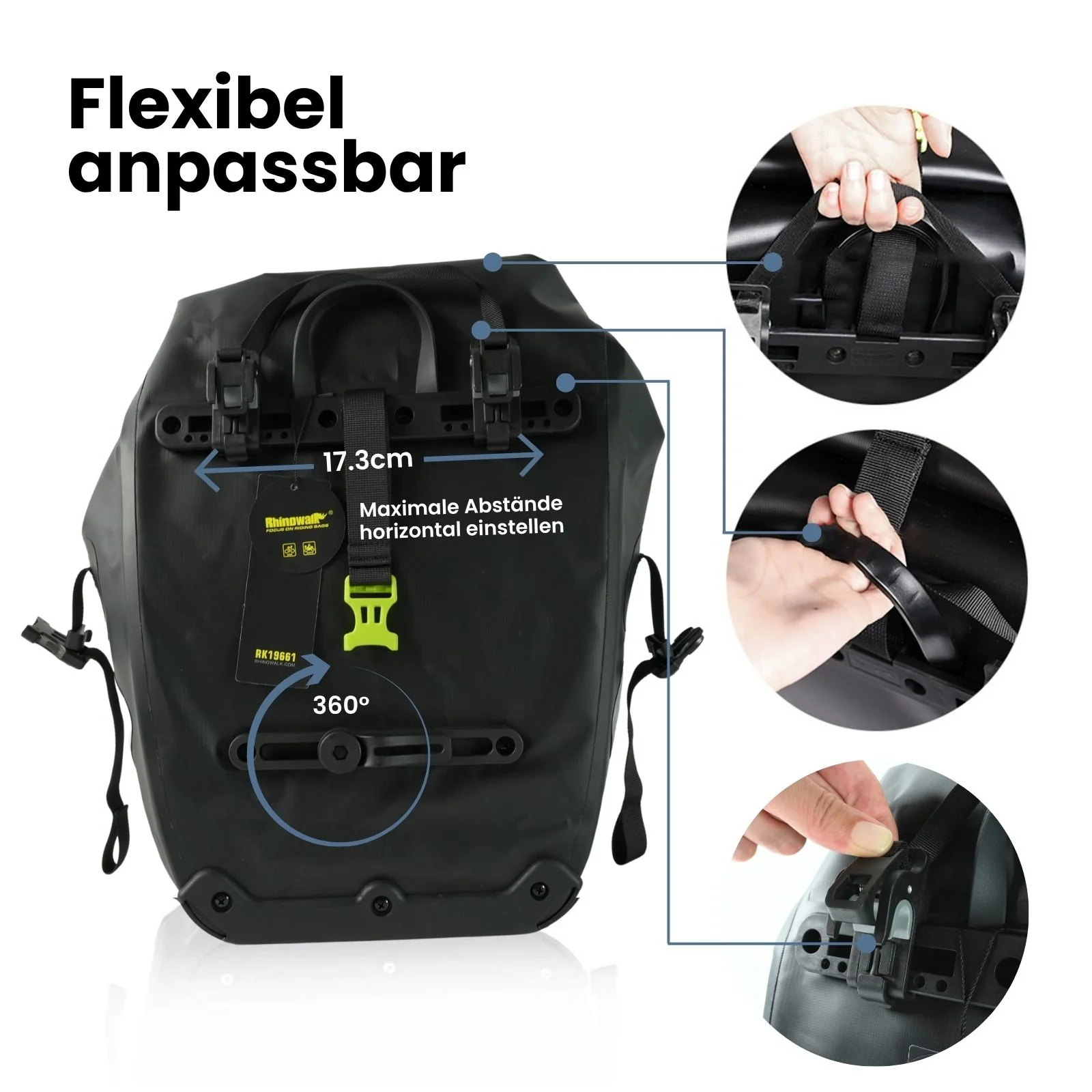 Velo-Tasche Bike-Tasche Fahrradtasche Gepäckträgertasche Rad-Tasche - Image 4